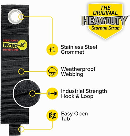 Heavy-Duty Wrap-It Storage Straps, 17-inch - Image 5