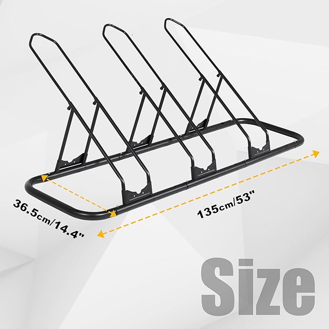 CyclingDeal Bicycle Floor Parking Rack Stand - Image 5