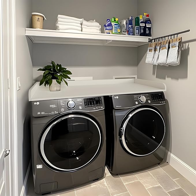 Kaboon Washer Dryer Countertop 58" x 28" Extra Large Version, Melamine - Image 6
