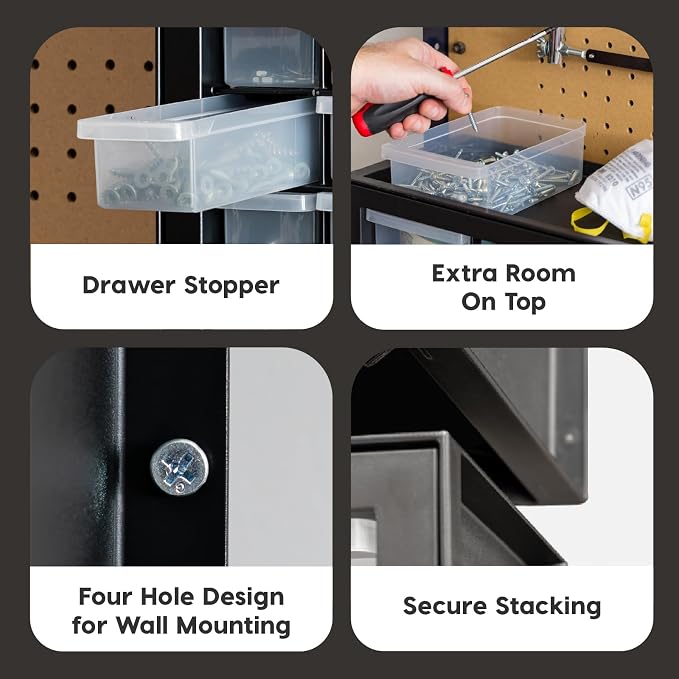 IRIS USA Plastic Storage Drawer Organizer, 10 Drawer Cabinet, 2 Pack, classroom - Image 5
