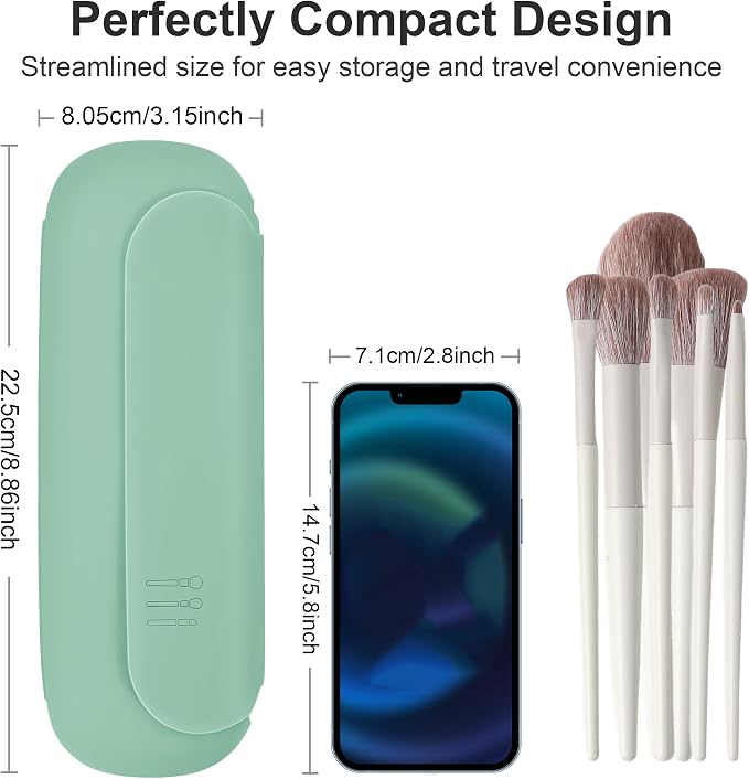 Silicone Travel Makeup Brush Holder - Image 2