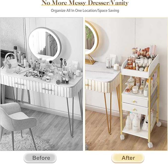 Makeup Organizer, Floor Skincare Organizers Make Up Organizers and Storage - Image 4