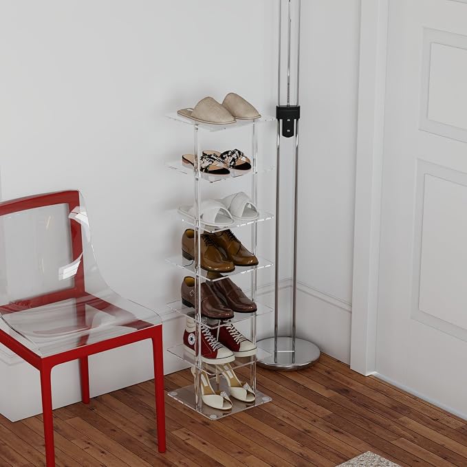 Aquiver Acrylic Vertical Shoe Rack - Image 8
