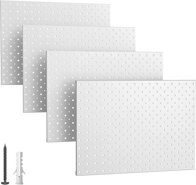 EVERHANGER Metal Pegboard Panels, Heavy Duty Pegboard Wall Organizer, Garage by EVERHANGER