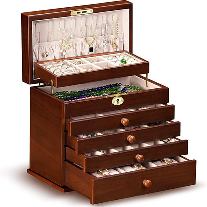 Vintage Wooden Jewelry Box - Image 9