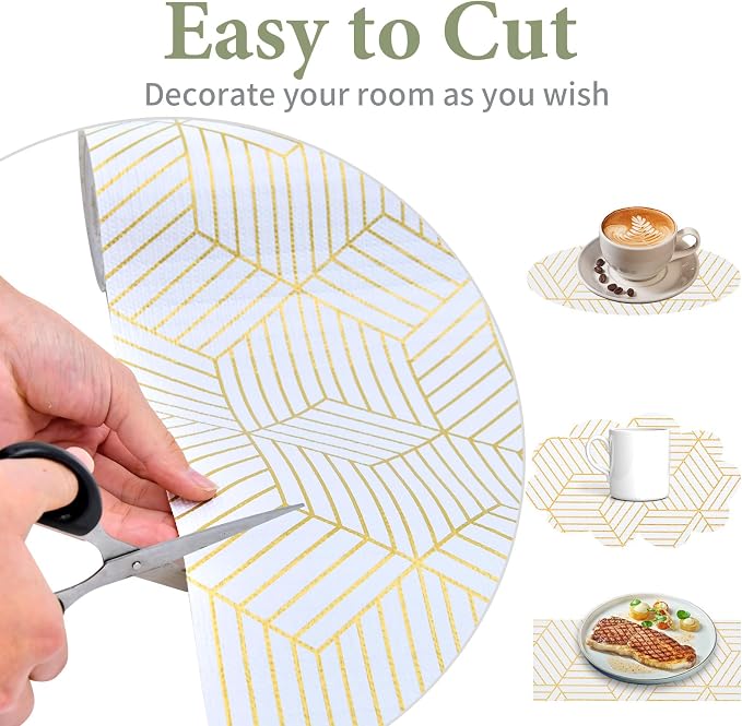 Shelf Liners for Kitchen Cabinets 17in x 40FT, Non Adhesive Cabinet Liner - Image 7