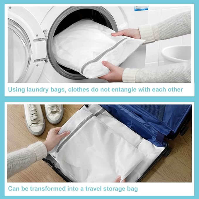 4Pack Mesh Laundry Bag Delicates Laundry Bag-Extra Large Durable Wash Bag - Image 6