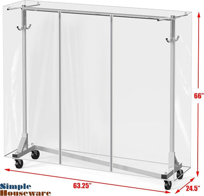 Simple Houseware Industrial Grade Z-Base Garment Rack, 500lb Load - Image 8