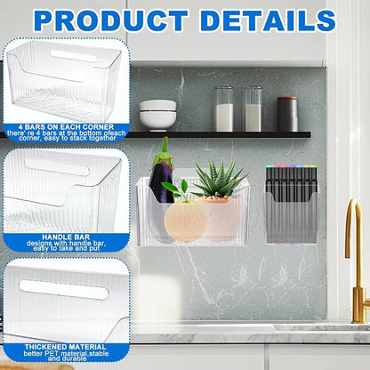 8 Pcs Storage Organizer Bins - Image 3