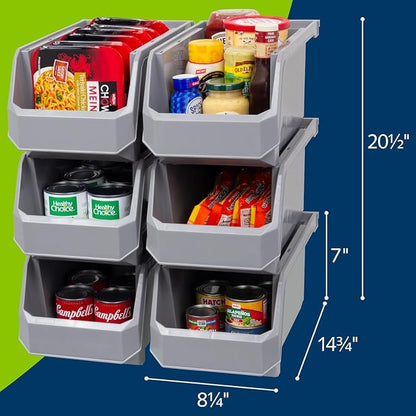 Plastic Containers for Organizing and Storage Bins for Closet, Garage or Pantry - Image 3
