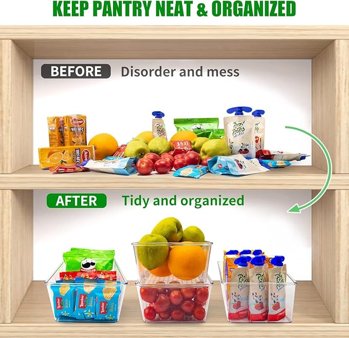 4 Pack Pantry Organizers and Storage, Snack Containers - Image 7