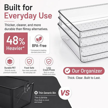 12 Pack Large Drawer Organizer Bins - Image 4
