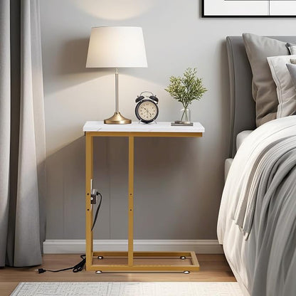 VECELO C Shaped End Side Table - Image 9