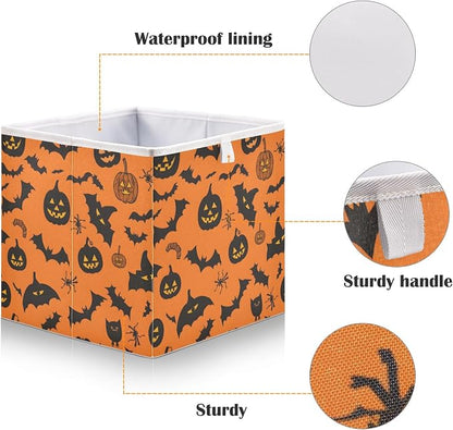 Pumpkin Bats Closet Organizers Storage Cubes Storage Bins Shelf Baskets - Image 4