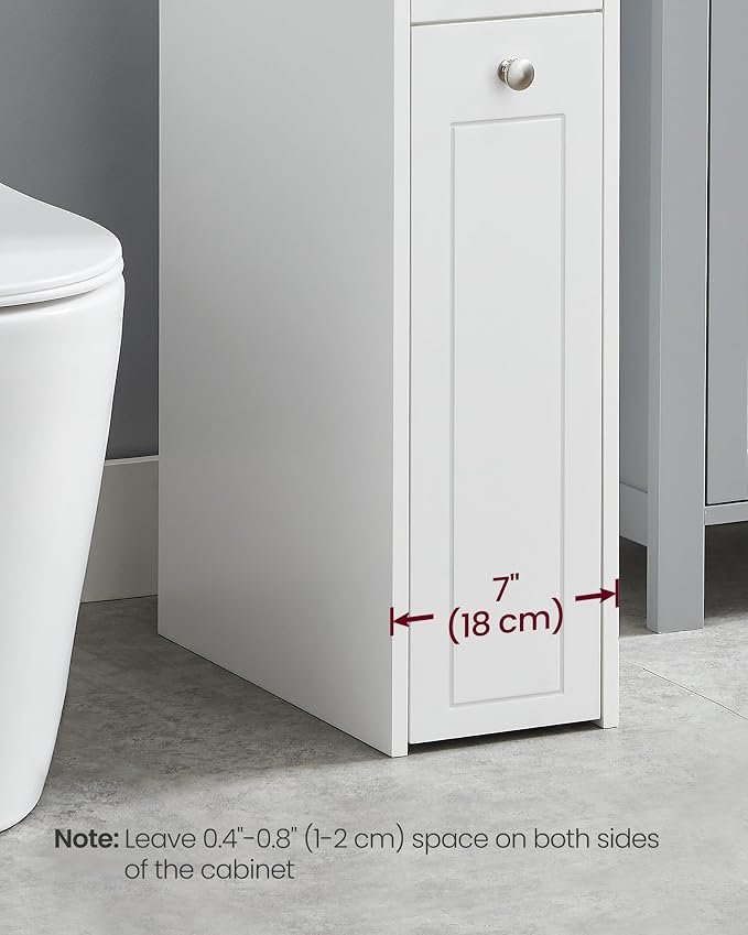 VASAGLE Slim Storage Cabinet, Narrow Storage Organizer - Image 4