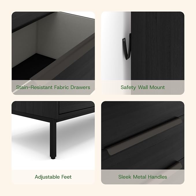 Lira Premium Fabric Dresser - Image 6