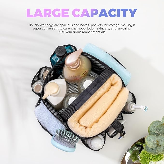 Mesh Shower Caddy Portable for College Dorm Room Essentials - Image 2