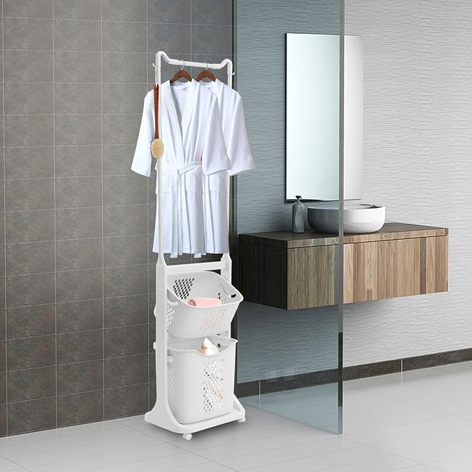 Bathroom Tower Hamper Organizer - Image 2