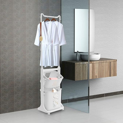Bathroom Tower Hamper Organizer - Image 2