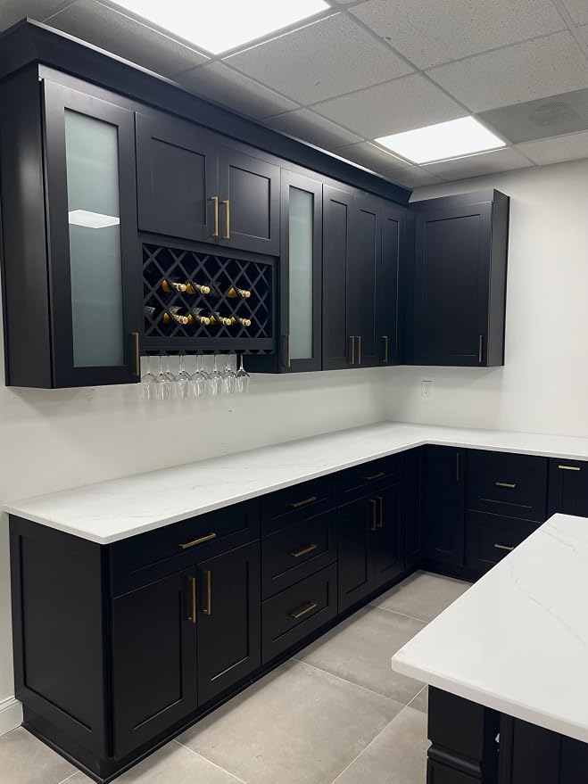 Solid Wood RTA Wine Bottle Rack Wall Cabinet - Image 2