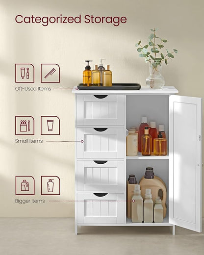VASAGLE Storage Cabinet with Drawers, Freestanding Floor Cabinet with Door - Image 4