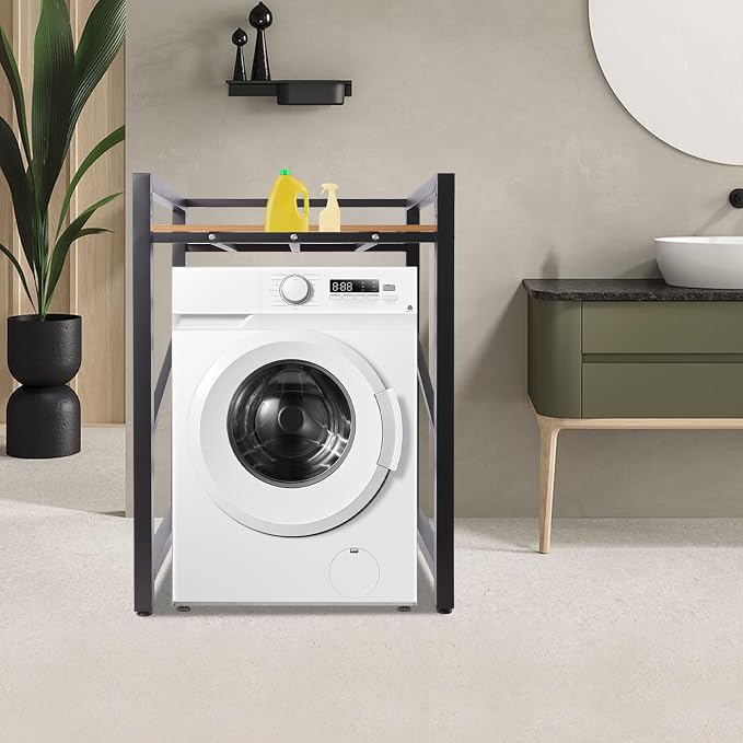 Over The Washer and Dryer Storage Shelf, Height Adjustable Washer Dryer - Image 7