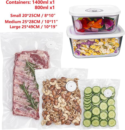 Handheld Vacuum Sealer for Food Powerful Vacuum Sealer Machine, Seal Meal Saver - Image 3