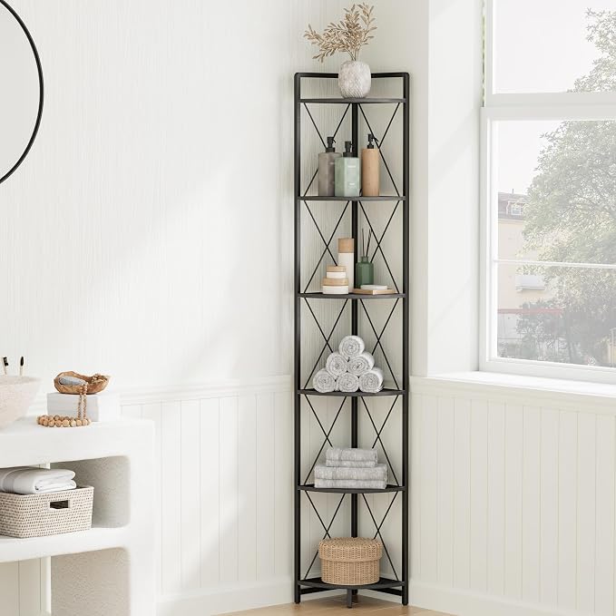 6 Tier Corner Shelf Stand, Plant Stand Display Shelf - Image 8