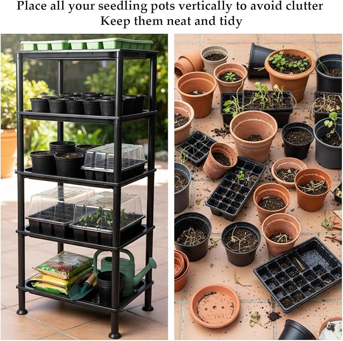 RooTrimmer 5-Tier Seed Starter Trays, Plant Stand, - Image 5