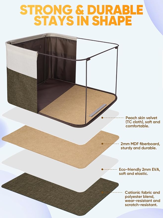 BALEINE 2 Pack Fabric Storage Bins - Image 3