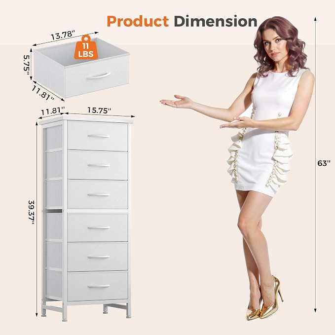 Sweetcrispy Tall Fabric Dresser - Image 3