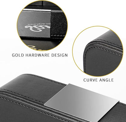 SANZIE Luxury Leather Desktop Storage Small Catchall Organizer Decorative Tray - Image 2