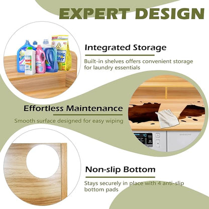 Royxen Laundry Countertop with Storage Universal Fit, Washer and Dryer - Image 4