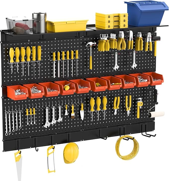 Ultrawall Black Pegboard Wall Organizer, 48X 36 inch - Image 8