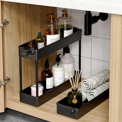 SPACEKEEPER Slim Rolling Storage Cart, 3 Tier Bathroom Storage Organizer - Image 5