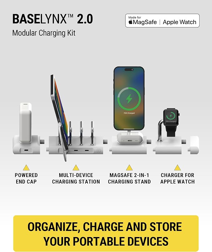 Scosche BaseLynx 2.0 Pro Modular Charging Station: MagSafe Wireless Stand - Image 2