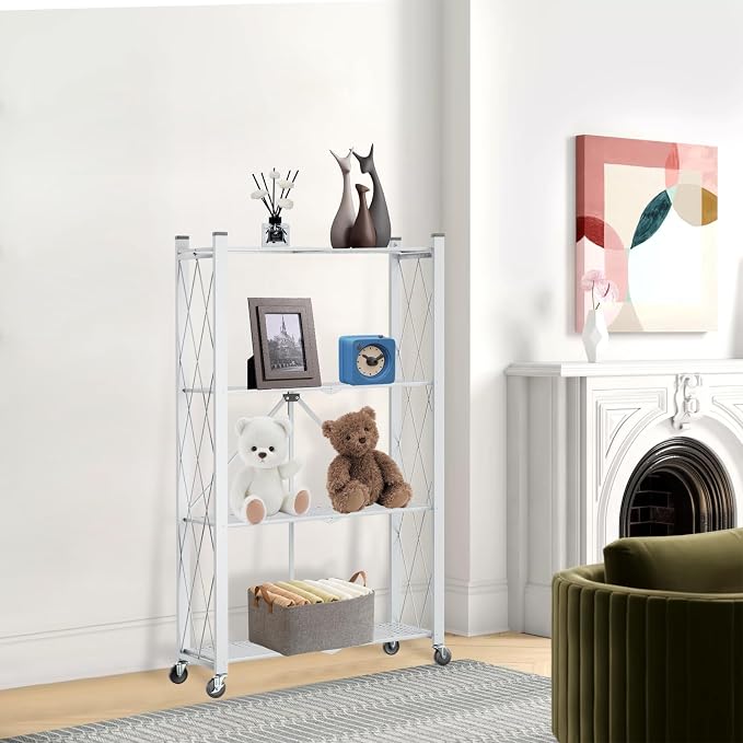4 Tier Foldable Storage Shelf - Image 9