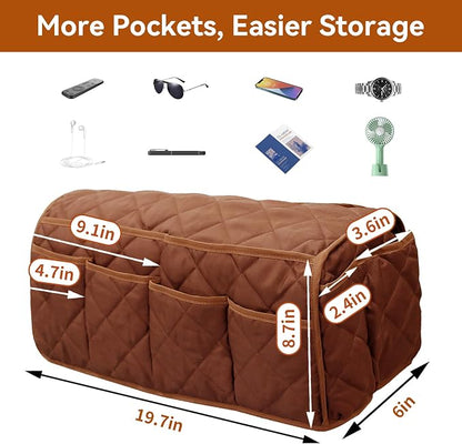 MEHIDFY Armchair Caddy, Waterproof Sofa Armrest Organizer, Non Slip Recliner - Image 4