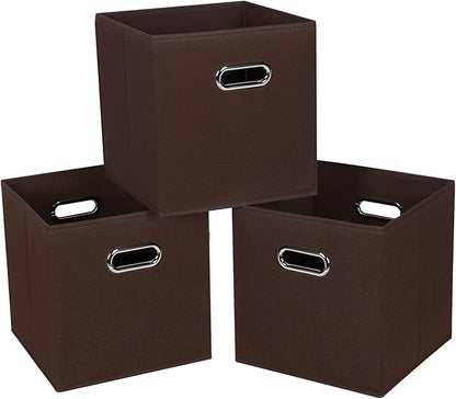 Fabric Cloth Storage Bins, Fabric Cube Bins Organizer by SEVENDOME