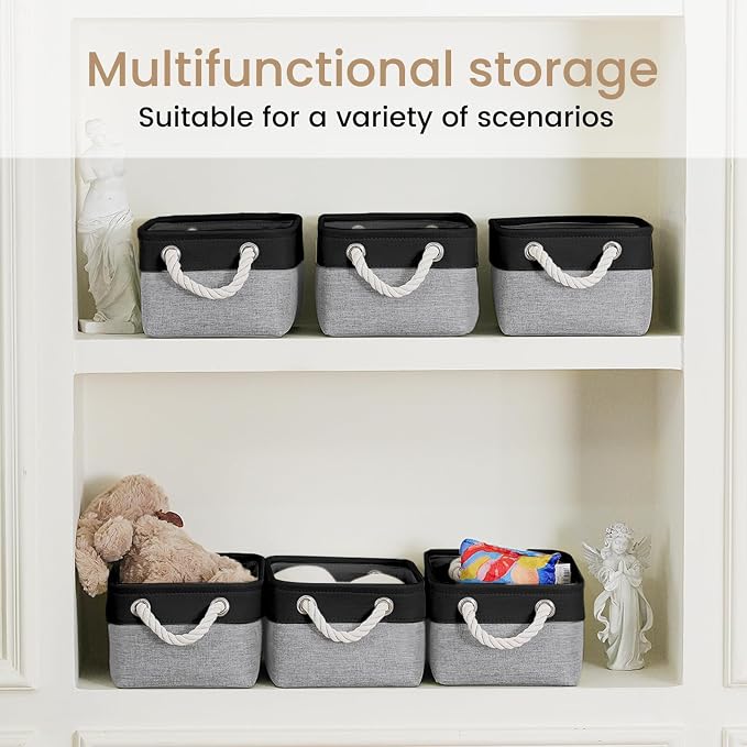 11.8x7.9x5.2 Inch Fabric Small Storage Bins - Image 6