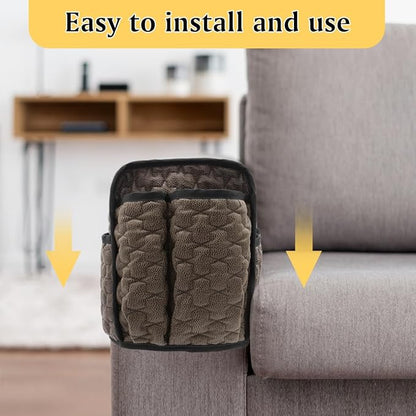 Remote Control Holder, Non Slip Bedside Caddy TV Remote Holder Armchair Caddy - Image 3