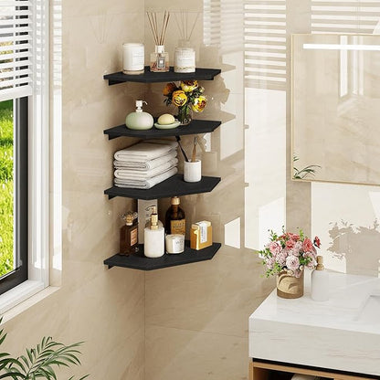 Corner Floating Shelves, Corner Shelves Wall Mounted - Image 2
