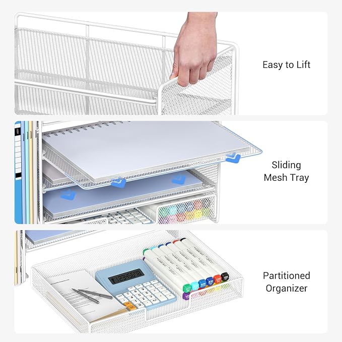 OPNICE Desk Organizer, 5-Tier Desktop File Organizer - Image 4