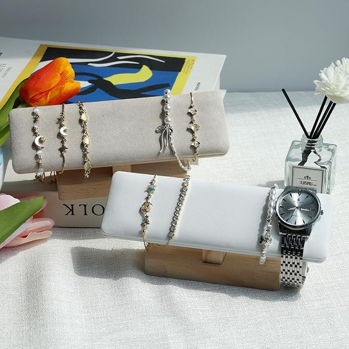 Wooden Watches Display Tower Base Watch Neck Bracelet Organizer Rack Bangle - Image 7