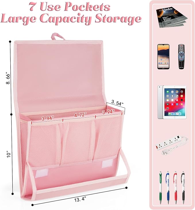 Bedside Caddy Bedside Storage Organizer Bedside Organizer - Image 2