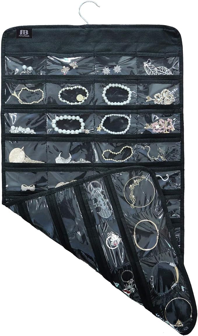 BB Brotrade Hanging Jewelry Organizer, Accessories Organizer, 80 Pocket - Image 2