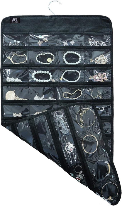 BB Brotrade Hanging Jewelry Organizer, Accessories Organizer, 80 Pocket - Image 2