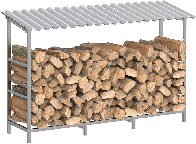 LIANTRAL 4ft Firewood Rack Outdoor by LIANTRAL