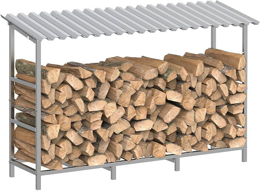 LIANTRAL 4ft Firewood Rack Outdoor by LIANTRAL