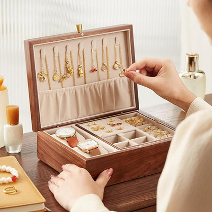 CHOSIN Black Walnut Wooden Jewelry Box - Image 9